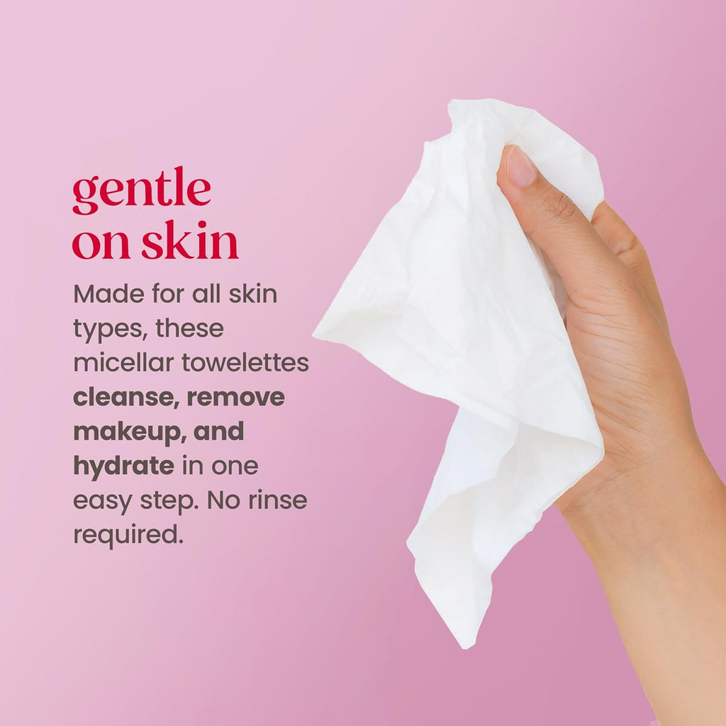 Burt’S Bees Micellar Rose Water Facial Towelettes, 30 Ct., 3 Pack