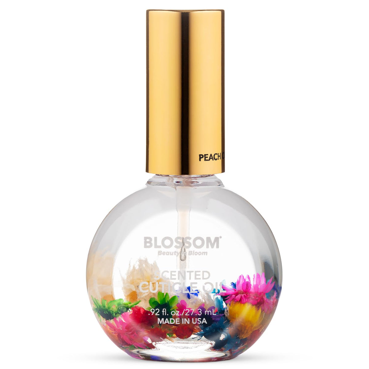 Cuticle Oil for Nails, Infused with Real Flowers, Rose, 0.5 Fl. Oz