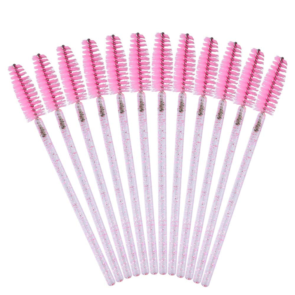 100PCS Disposable Mascara Wands & Eyelash Spoolie Brush Applicators