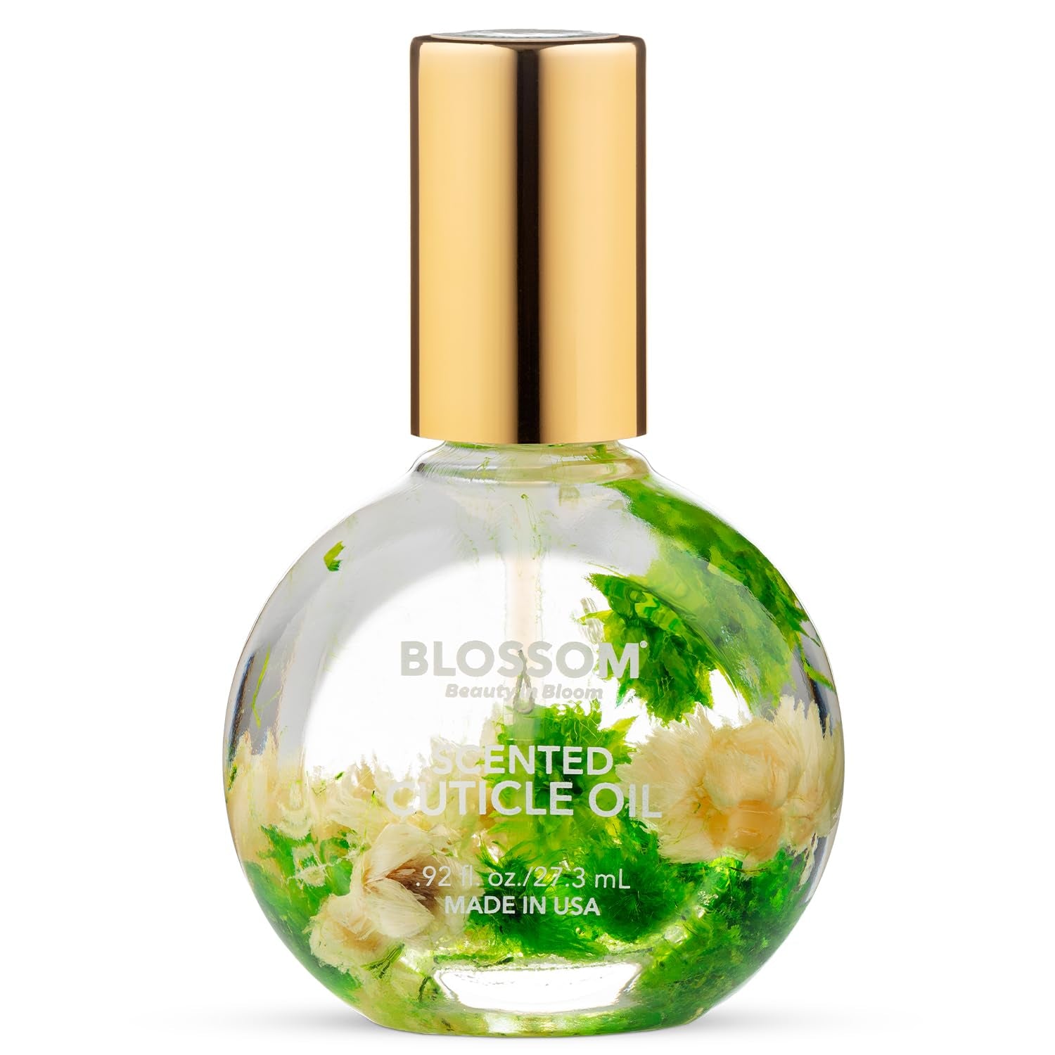 Cuticle Oil for Nails, Infused with Real Flowers, Rose, 0.5 Fl. Oz