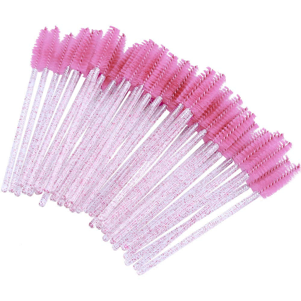 100PCS Disposable Mascara Wands & Eyelash Spoolie Brush Applicators