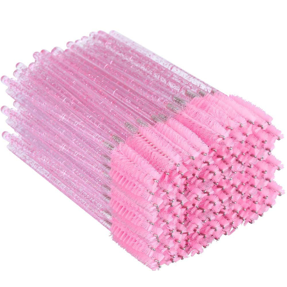 100PCS Disposable Mascara Wands & Eyelash Spoolie Brush Applicators