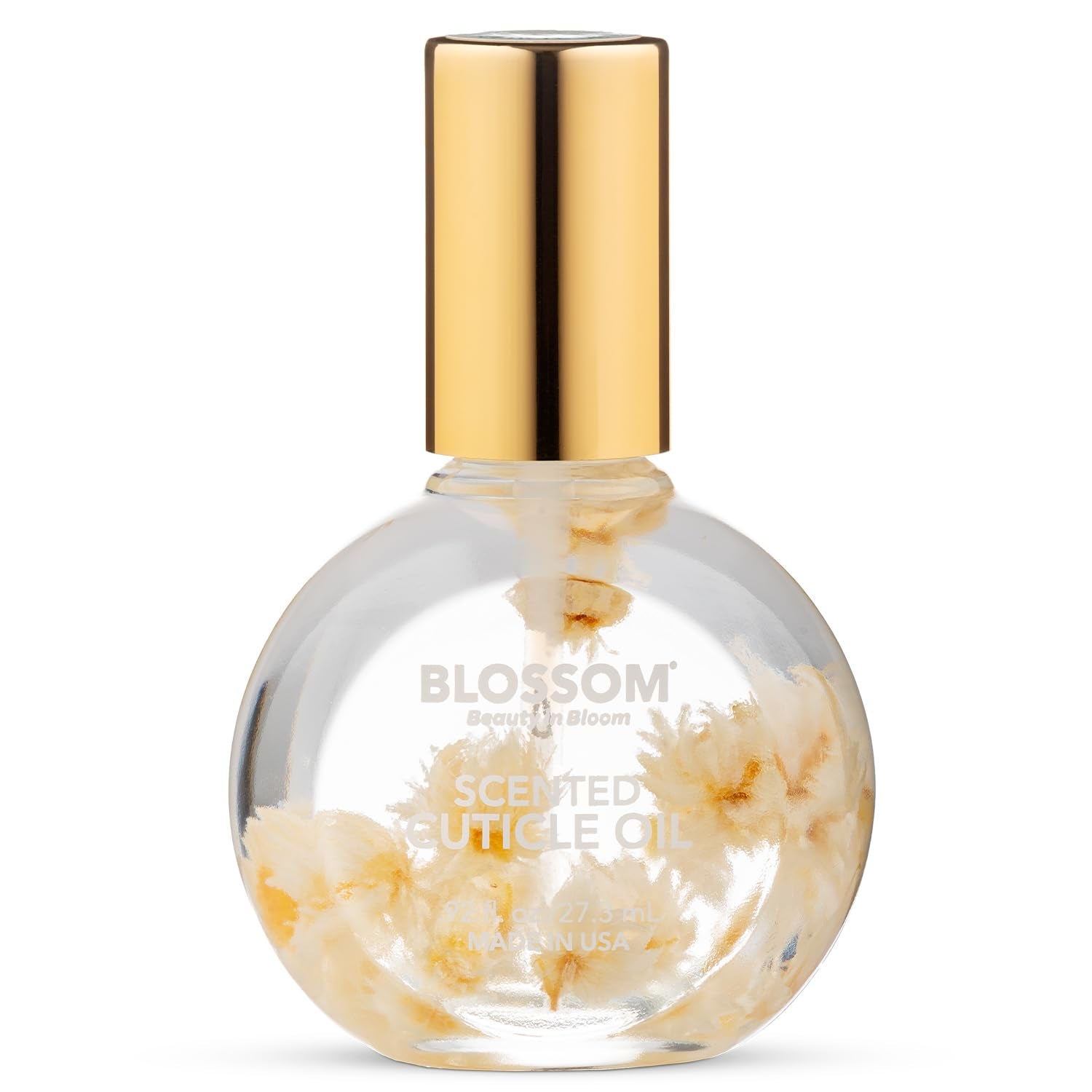 Cuticle Oil for Nails, Infused with Real Flowers, Rose, 0.5 Fl. Oz