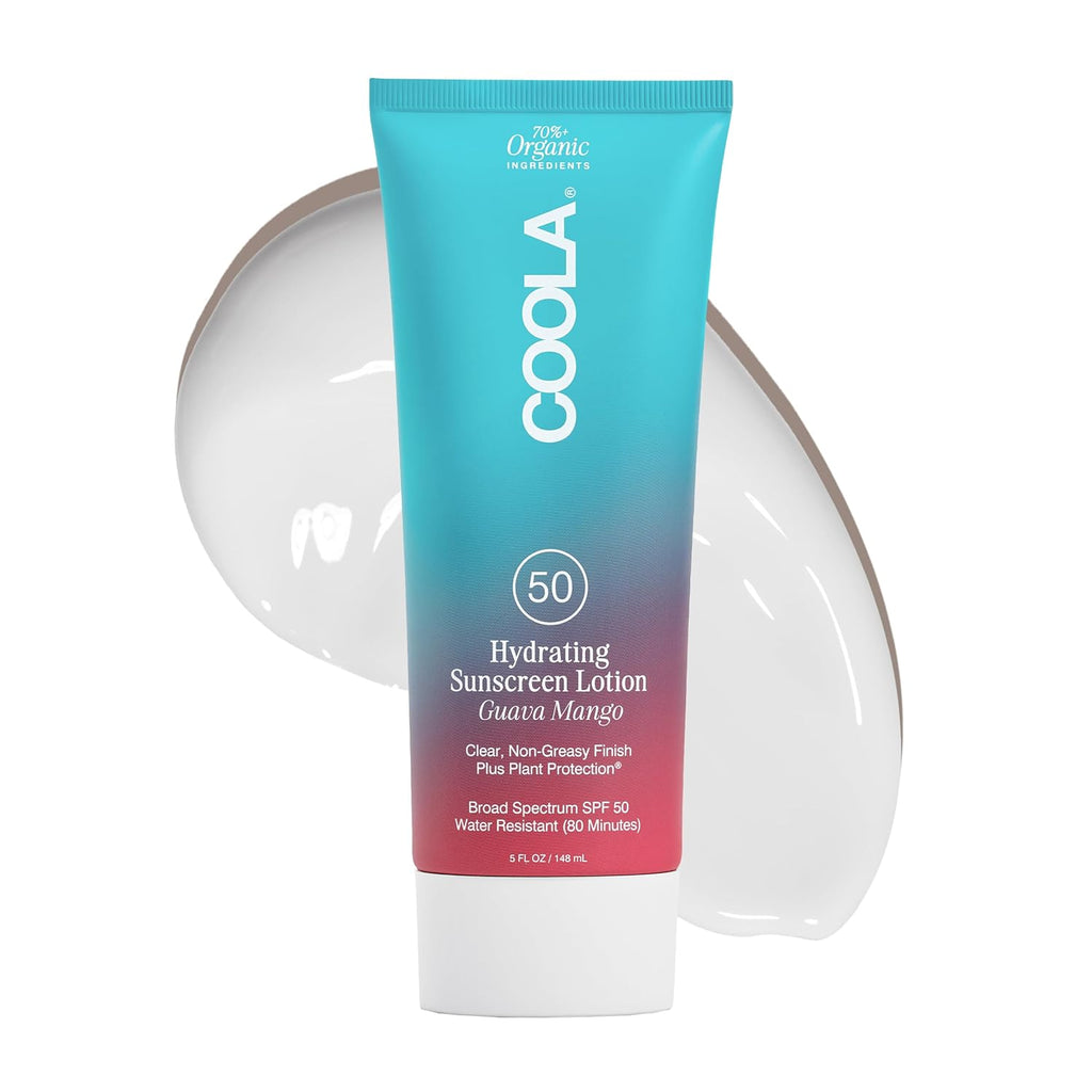COOLA Hydrating SPF 50 Sunscreen Lotion,Guava Mango Scented, 5 Oz