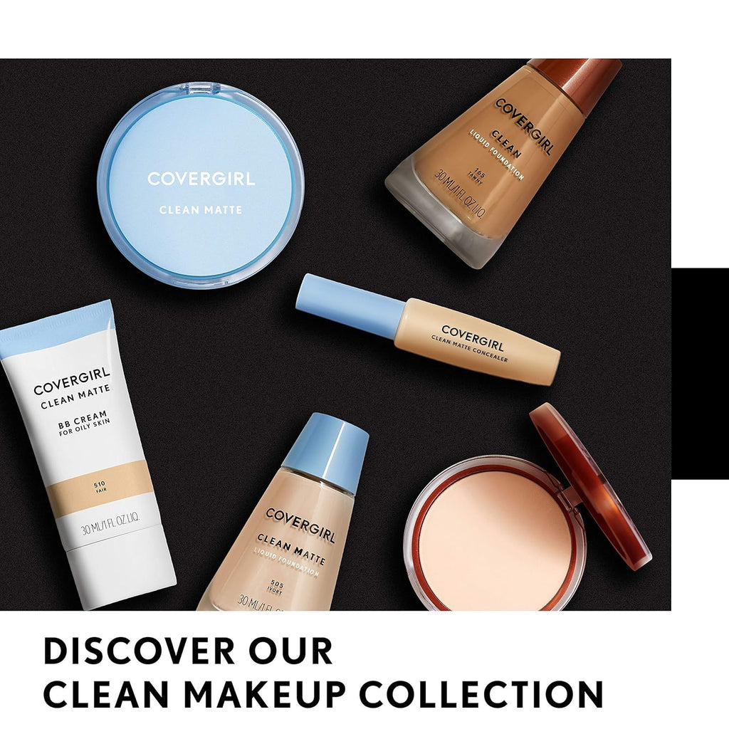 Clean Matte Pressed Powder - Oil Control, Shine-Free Formula for a Smooth, Matte Finish - 0.35 Fl Oz